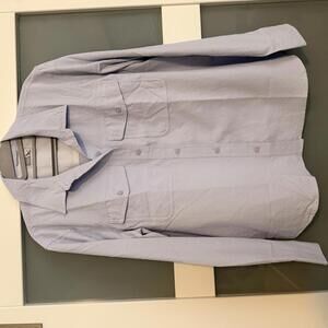Eddie Bauer Women’s Light Blue Casual Button-Up Shirt